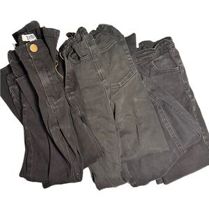 Basix Black Jeans Collection Sz 10 bundle of 4